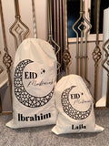 Personalised Eid Mubarak Present Sack